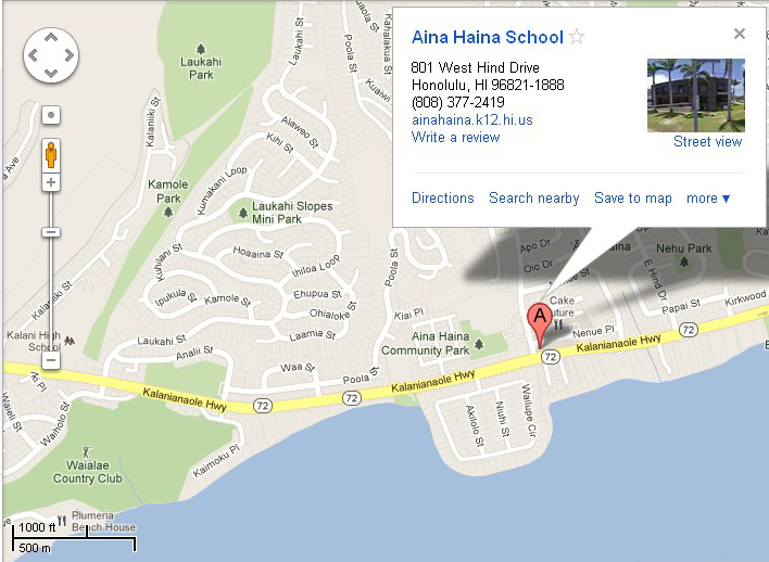 New location at Aina Haina School - Karate Kachi Hawaii